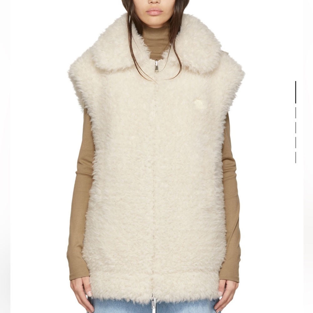Moncler Achard Faux Fur Vest, size 1